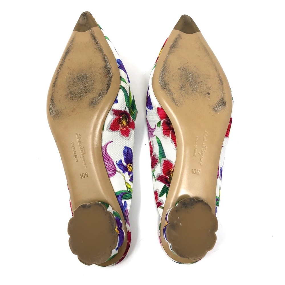 SALVATORE FERRAGAMO floral mules, size 10 - Picture 12 of 14